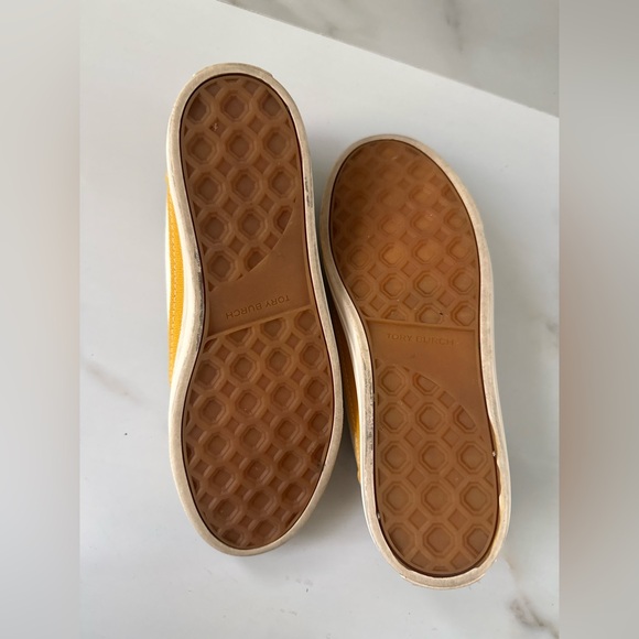 Tory Burch Yellow and Ivory Sneakers - Picture 9 of 12